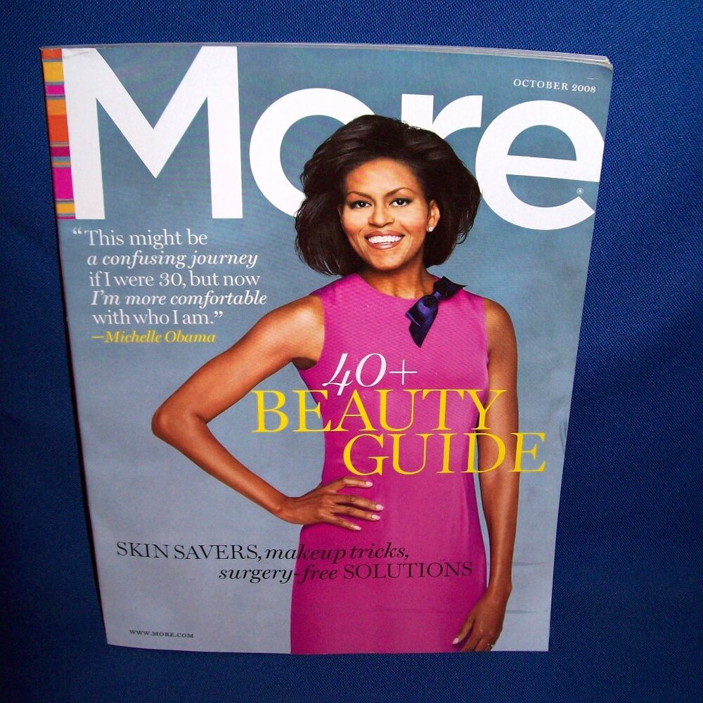 Vintage MORE MAGAZINE- MICHELLE OBAMA BIO - KELLY LYNCH